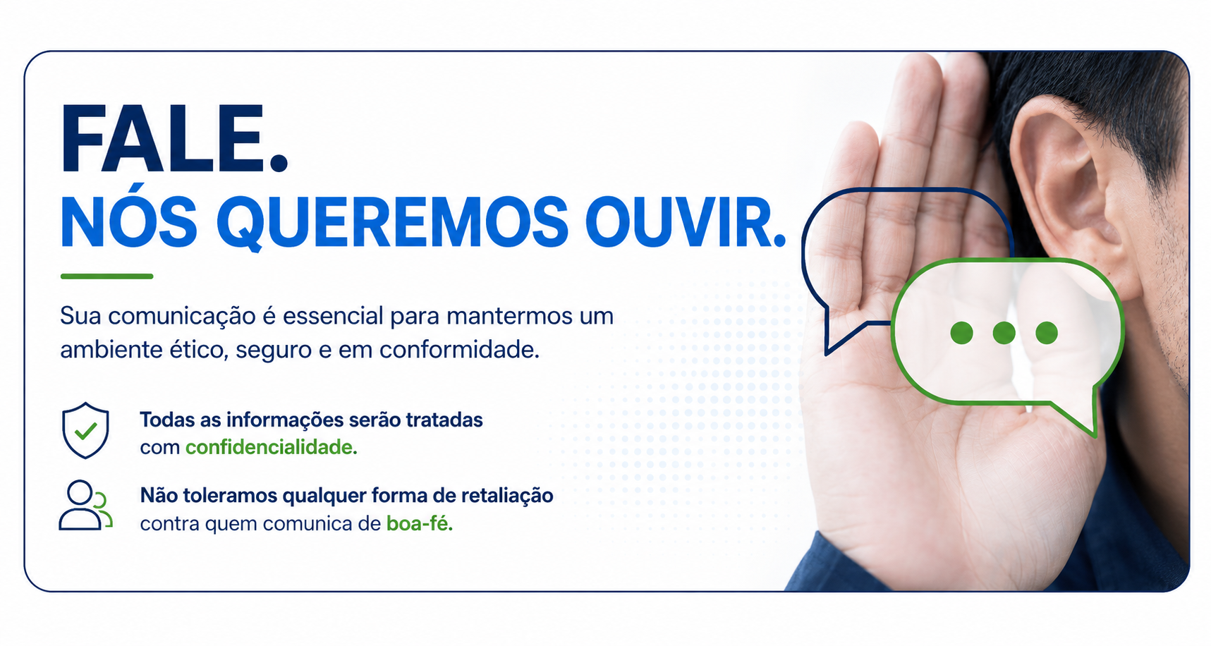 Fale. Nós queremos ouvir